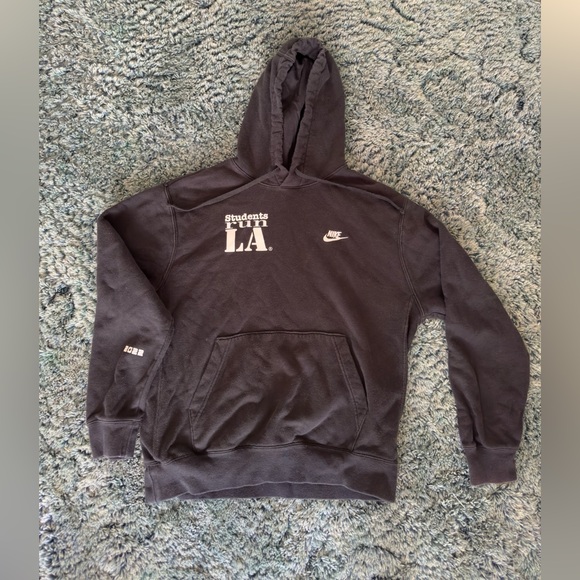 Rare Nike Students Run LA Marathon 2022 Black Medium Hoodie - Picture 1 of 5